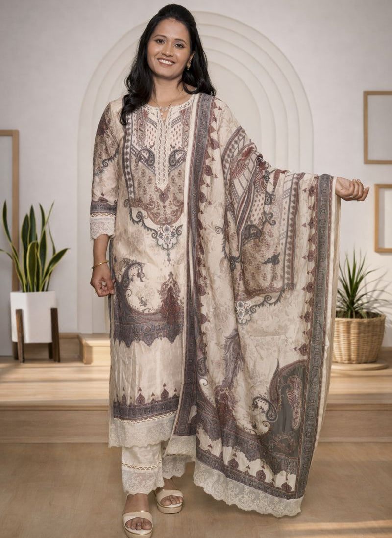 Traditional Kashmiri-Style Kurta Set