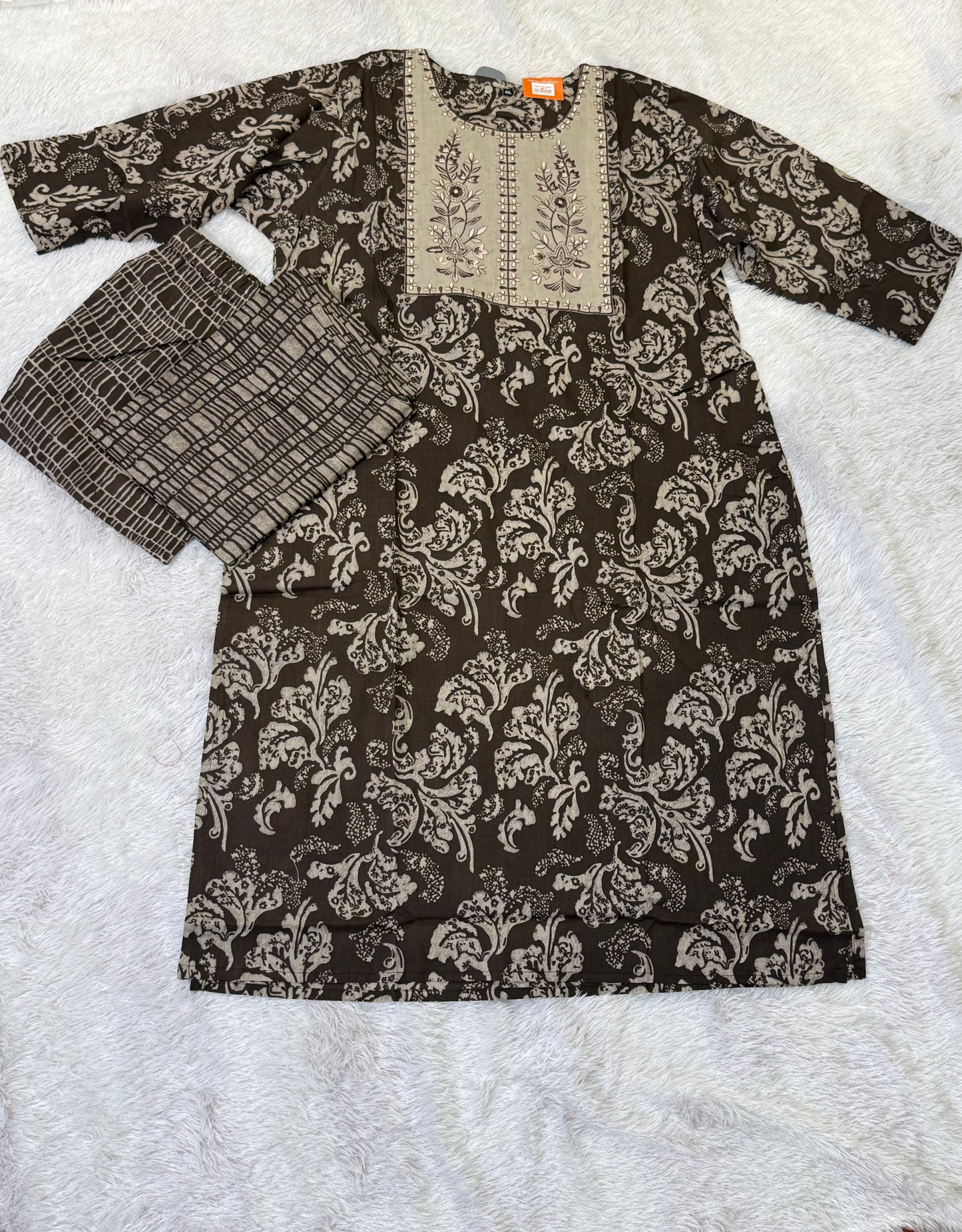 Plus Size Cotton Three Piece