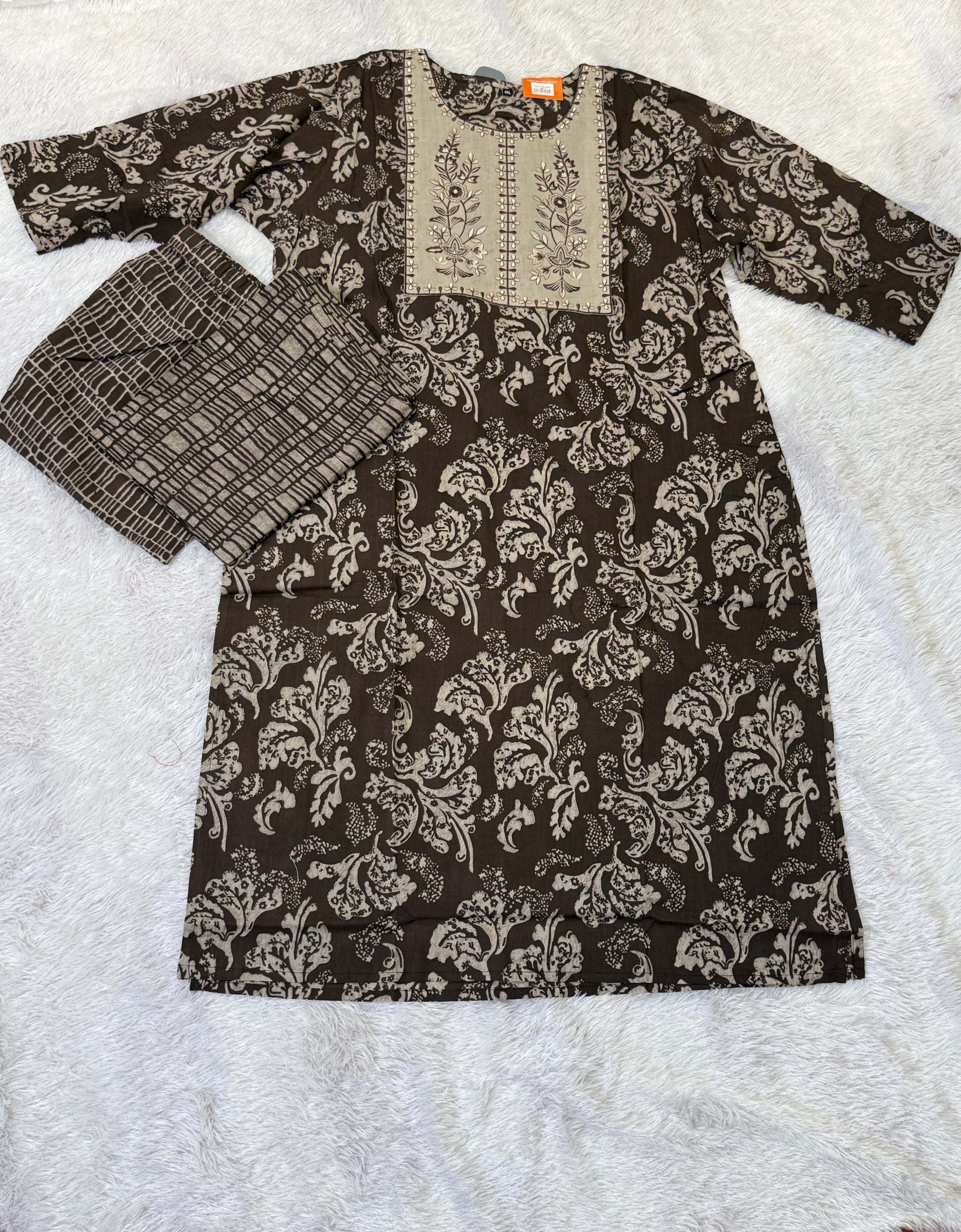 Plus Size Cotton Three Piece