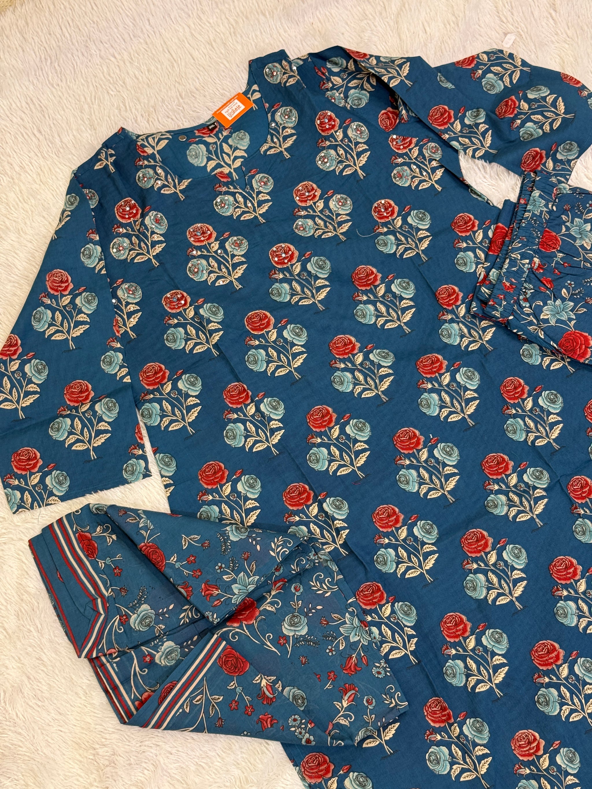 Plus Size Cotton Three Piece