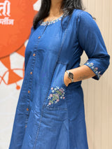 Indigo Charm Premium Denim One-Piece