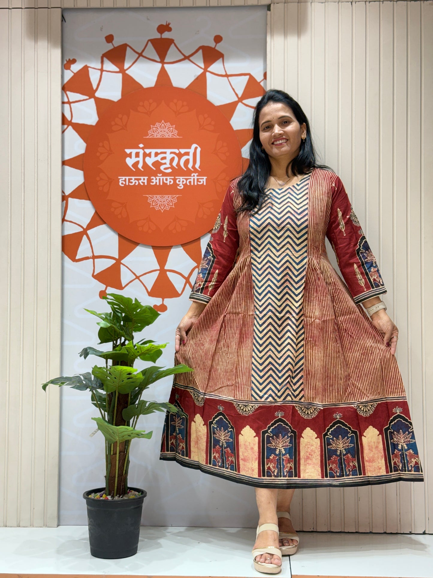 Rajasthani Anarkali Style One Piece