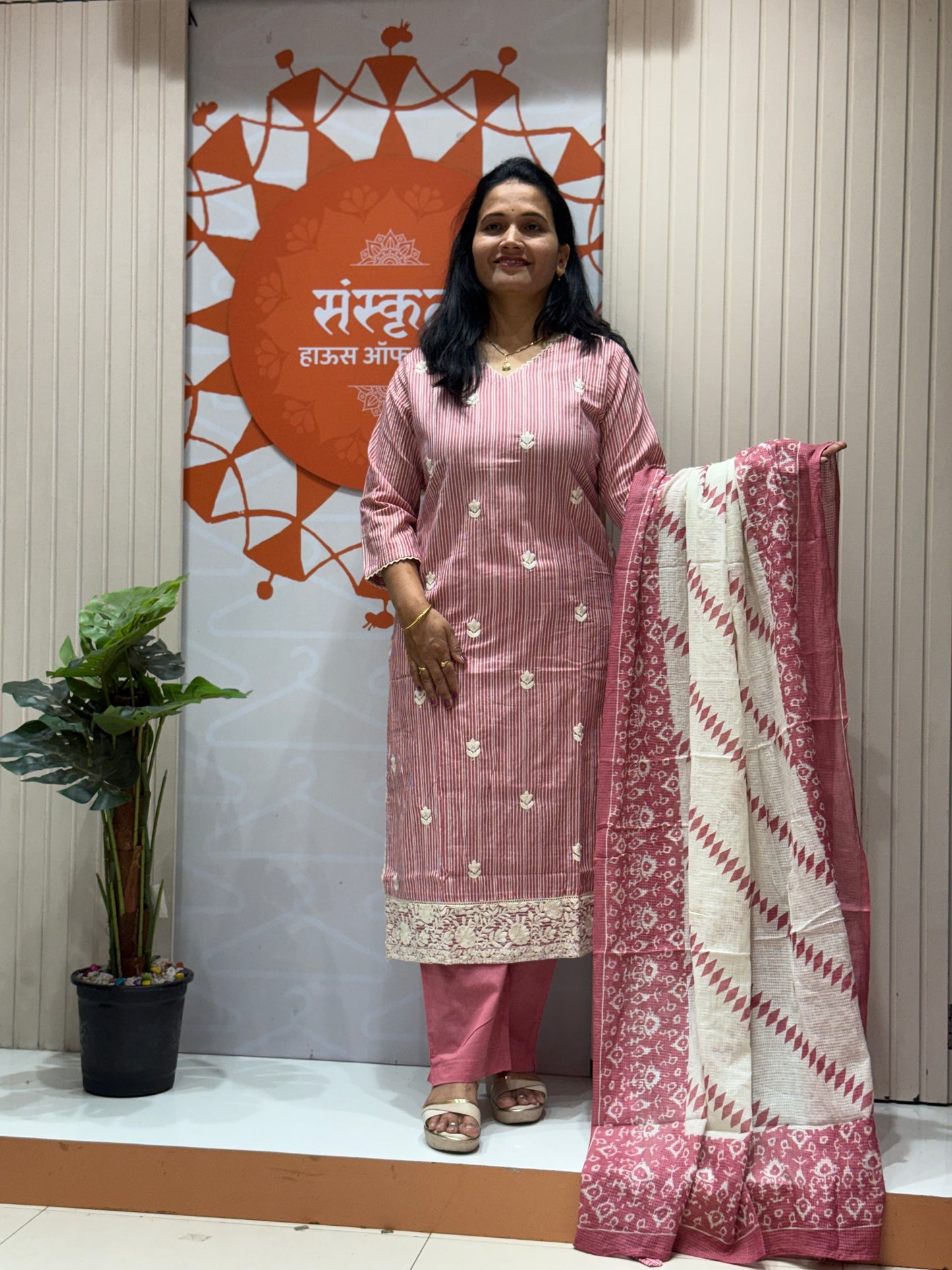 Soft cotton 3 piece suit