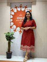 Royal Cotton Collar Neck One-Piece