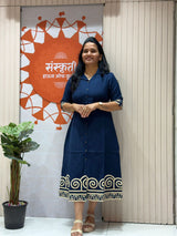 Royal Cotton Collar Neck One-Piece